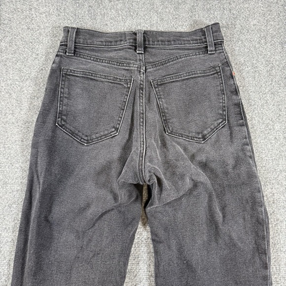 Abercrombie & Fitch Jeans Womens 25/0 Black 90s Straight Ultra High Rise Raw Hem - Picture 4 of 13